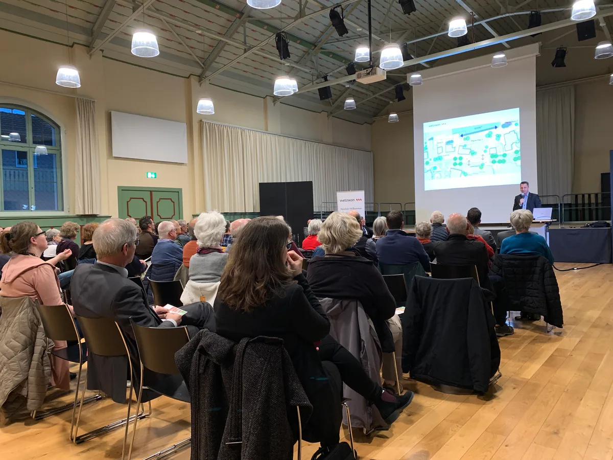 Präsentation der Vision 2040 Wetzikon am 27. März 2023 mit den langfristigen Zielen des Stadtrats.